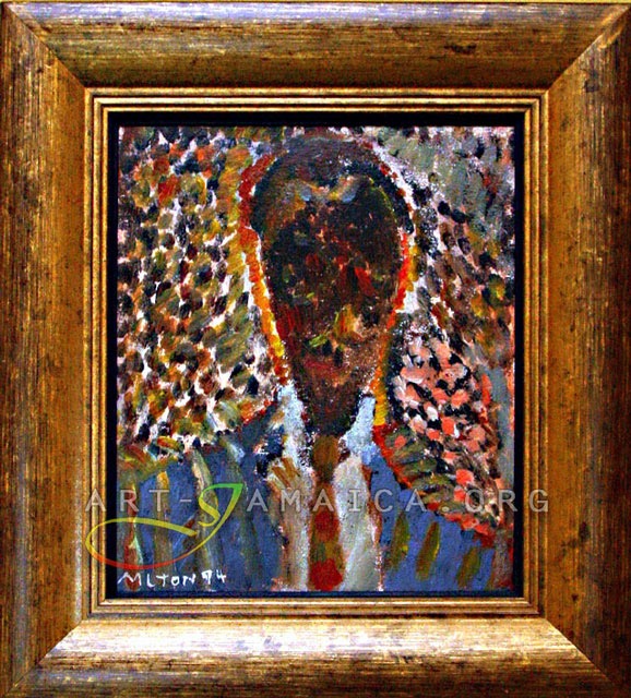 Milton George 
'PJ, Head'
Acrylic On Canvas, 11