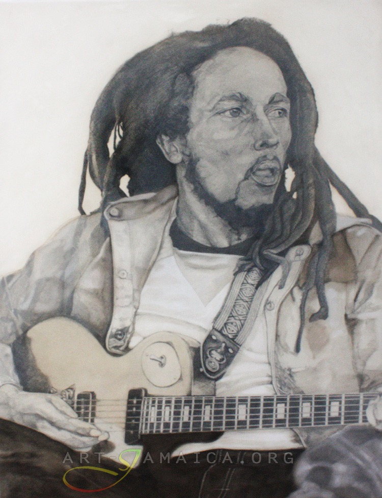 Christopher Lawrence 
'Vintage Marley' 2015
Oil on Hardboard, 16' x 12'