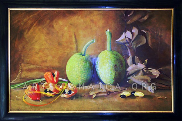 Judy Ann MacMillian
'Ackee And Breadfruit' 2006 
Oil On Canvas 30' x 20'