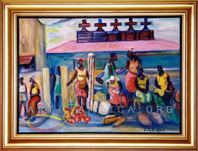 David Pottinger
'Solas Market  Downtown' 
Oil On Canvas, 17,7' x 23,5'