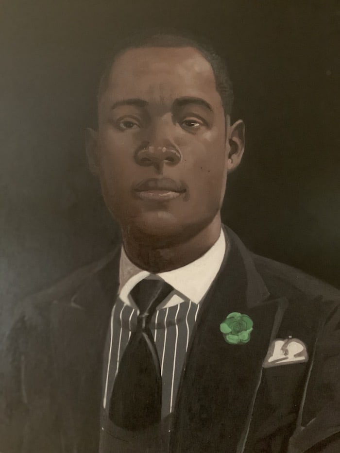 Thomas Phillip          
'Self-Portrait' 2019
Oil on Panel