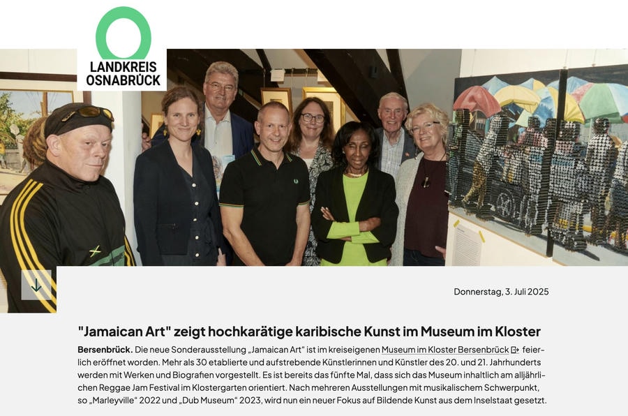 Art Jamaica presents “Jamaican Art” at the Museum im Kloster Bersenbrück until 24 August 2025